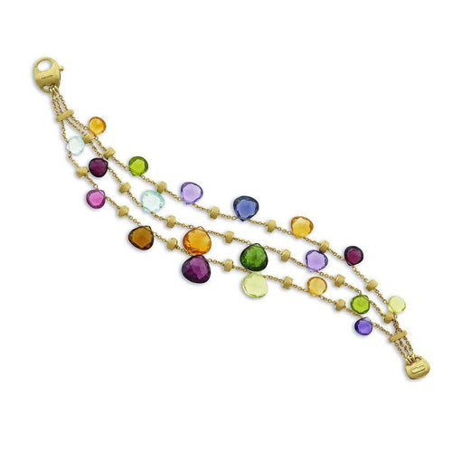 18K Paradise Mixed Stones Bracelet - BB2009 MIX02S Y-Marco Bicego-Renee Taylor Gallery