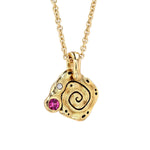 18K Flora Ruby & Diamond Pendant - M-106S-Ruby-Alex Sepkus-Renee Taylor Gallery