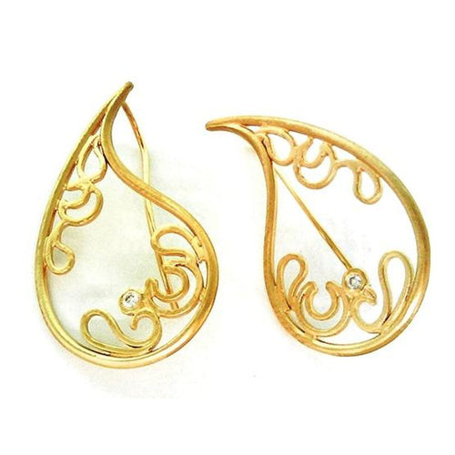 Marika 14k Gold & Diamond Earrings - M3812-Marika-Renee Taylor Gallery