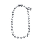 Sterling Silver-Plated Bead Necklace - COL1390MTL0000U-UNO de 50-Renee Taylor Gallery