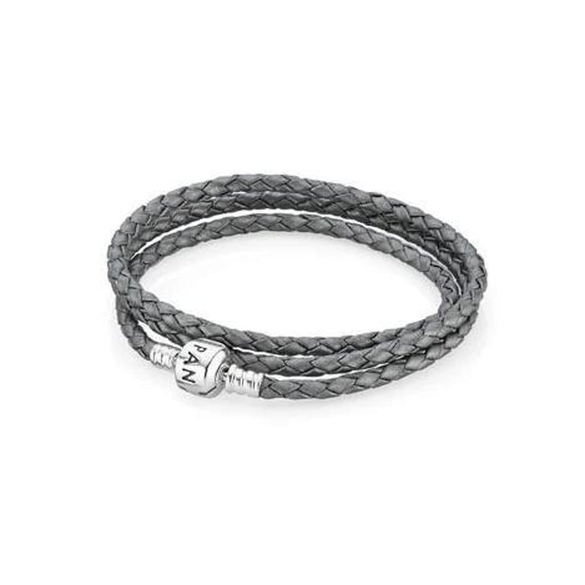 Pandora Double Dark Leather Bracelet