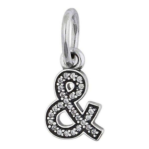 Ampersand Clear Cubic Zirconia Charm - 791305CZ-Pandora-Renee Taylor Gallery