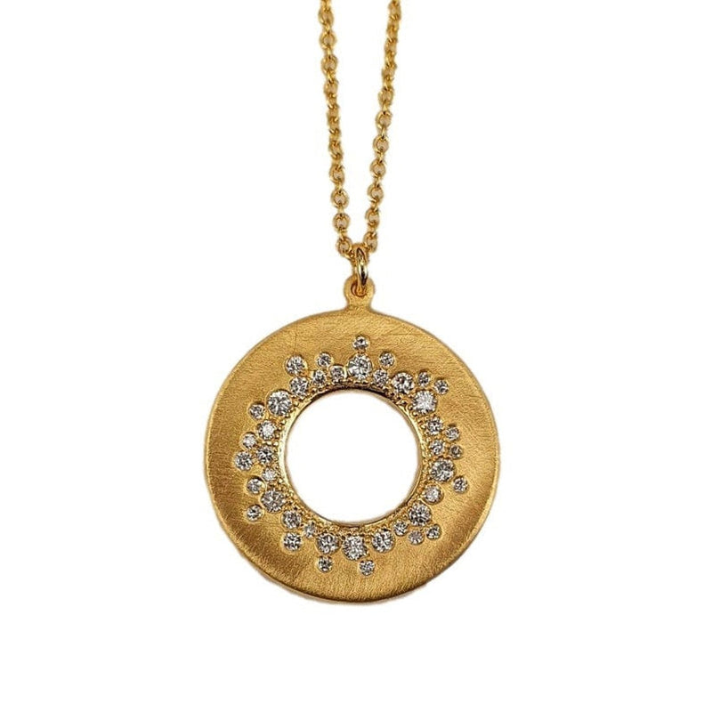 Marika 14k Gold & Diamond Disc Necklace - M8832-Marika-Renee Taylor Gallery