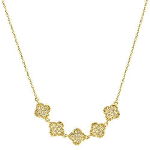 5 Clover Necklace – 22ct Yellow Gold (Medium Clover) – Unis