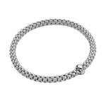 Flex'it SOLO 18K White Gold with Diamond 4.9mm Bracelet-FOPE-Renee Taylor Gallery