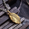 18K Leaf Pendant - M-141-Alex Sepkus-Renee Taylor Gallery