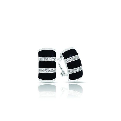 Regal Stripe Onyx Earrings-Belle Etoile-Renee Taylor Gallery