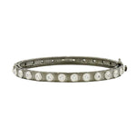 Signature Studded Eternity Hinge Bangle - YRZB0800B-HG-Freida Rothman-Renee Taylor Gallery