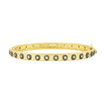 Signature Studded Eternity Hinge Bangle - YRZB0800B-HG-Freida Rothman-Renee Taylor Gallery