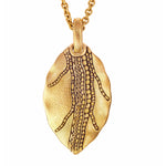 18K Leaf Pendant - M-141-Alex Sepkus-Renee Taylor Gallery