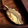 18K Leaf Pendant - M-141-Alex Sepkus-Renee Taylor Gallery