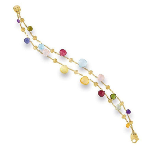 18K Paradise Mixed Gemstone Bracelet - BB1906 MIX01 Y-Marco Bicego-Renee Taylor Gallery