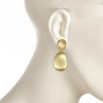 18K Lunaria Small Double Drop Earrings - OB1345 Y-Marco Bicego-Renee Taylor Gallery