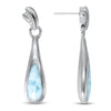 Indra Earrings - Eindr00-00-Marahlago Larimar-Renee Taylor Gallery