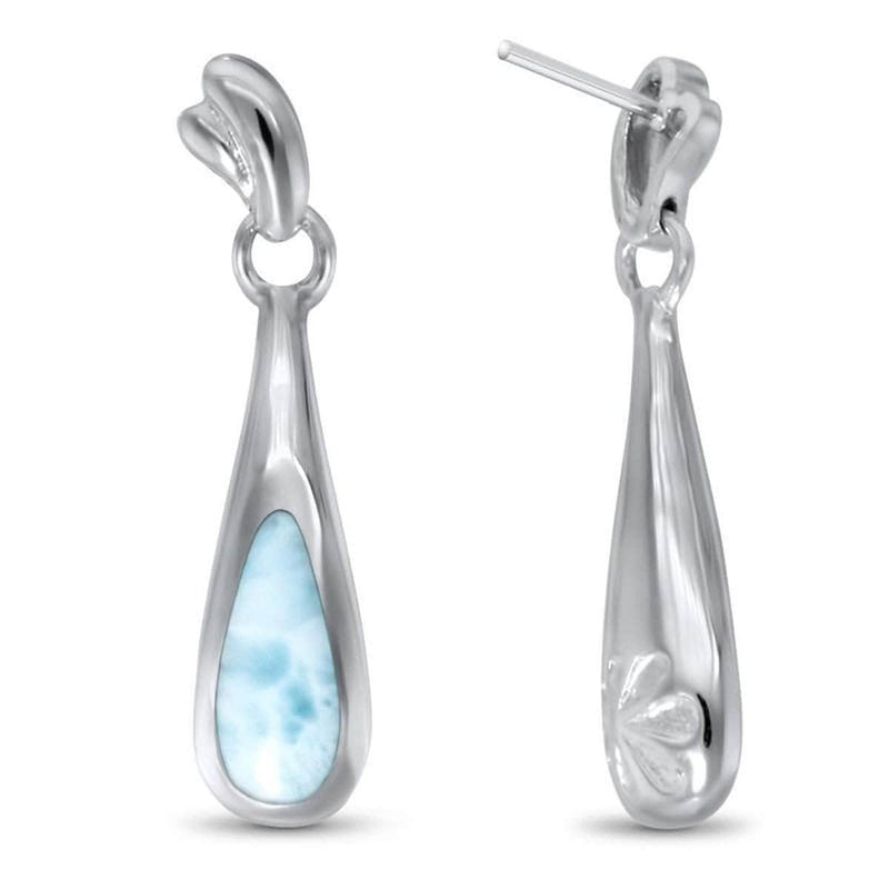 Indra Earrings - Eindr00-00-Marahlago Larimar-Renee Taylor Gallery