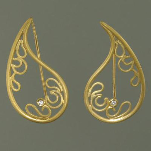 Marika 14k Gold & Diamond Earrings - M3812-Marika-Renee Taylor Gallery