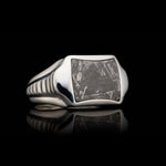 Men's Sleek Meteorite Ring - Ring 8 MET-William Henry-Renee Taylor Gallery